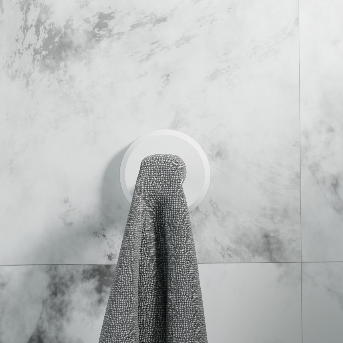 No-Drill Aesthetic Hooks White