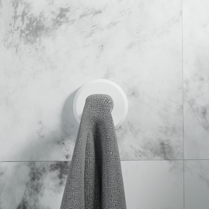No-Drill Aesthetic Hooks White