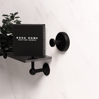 No-Drill Aesthetic Hooks Black