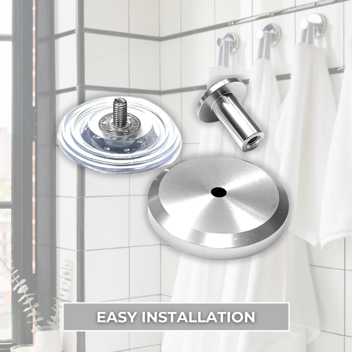 No-Drill Hooks Chrome